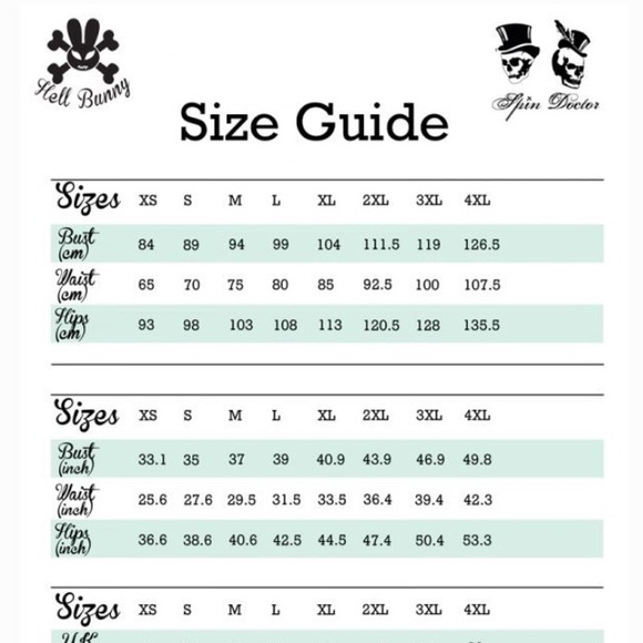 Hell Bunny Rock On Circle Skirt - Picture 8 of 8